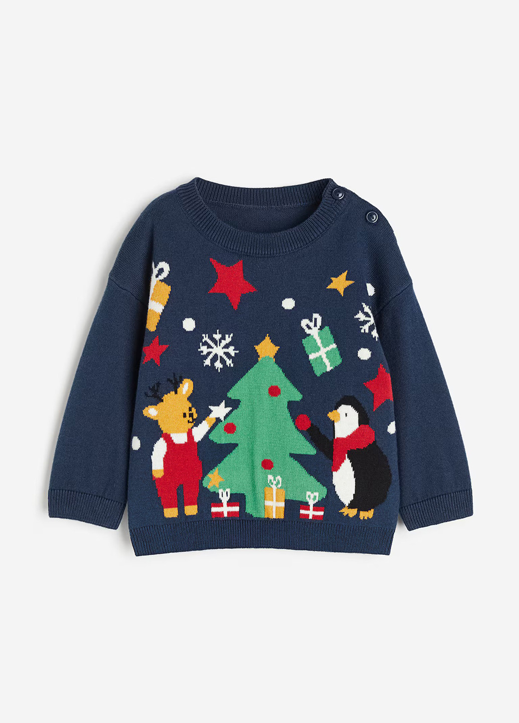 Темно-синий зимний джемпер джемпер H&M