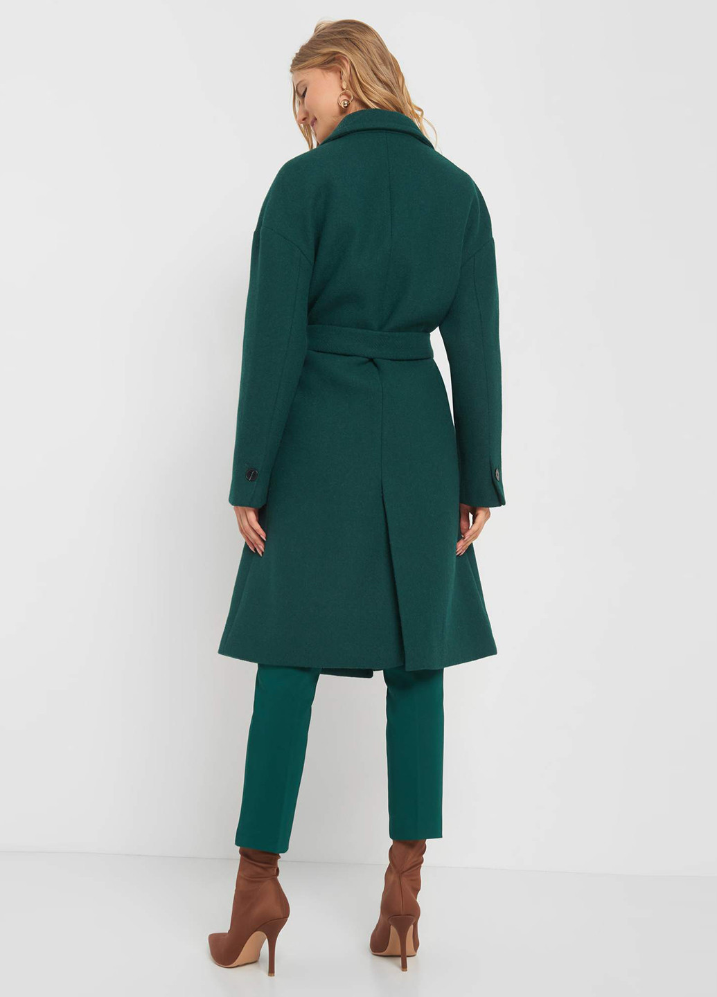 Темно-зеленое демисезонное Пальто Orsay