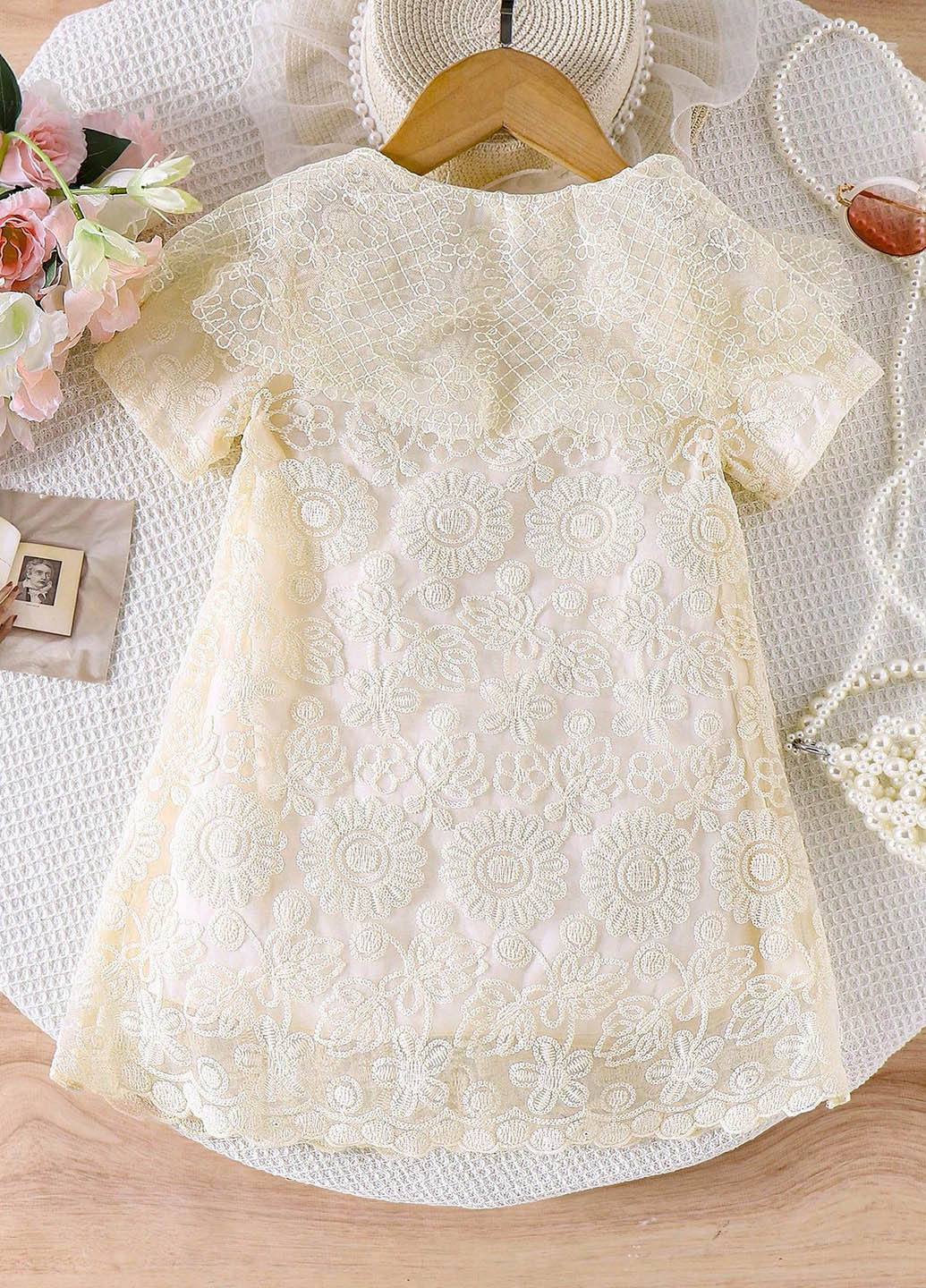 Кремовое платье SHEIN (366268254)