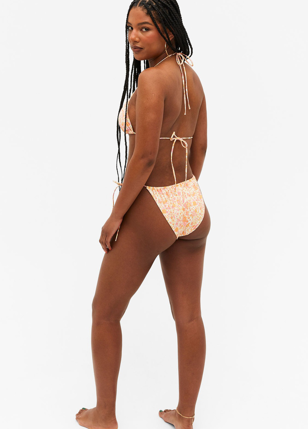 Цветные купальные трусики-плавки с цветочным принтом Monki