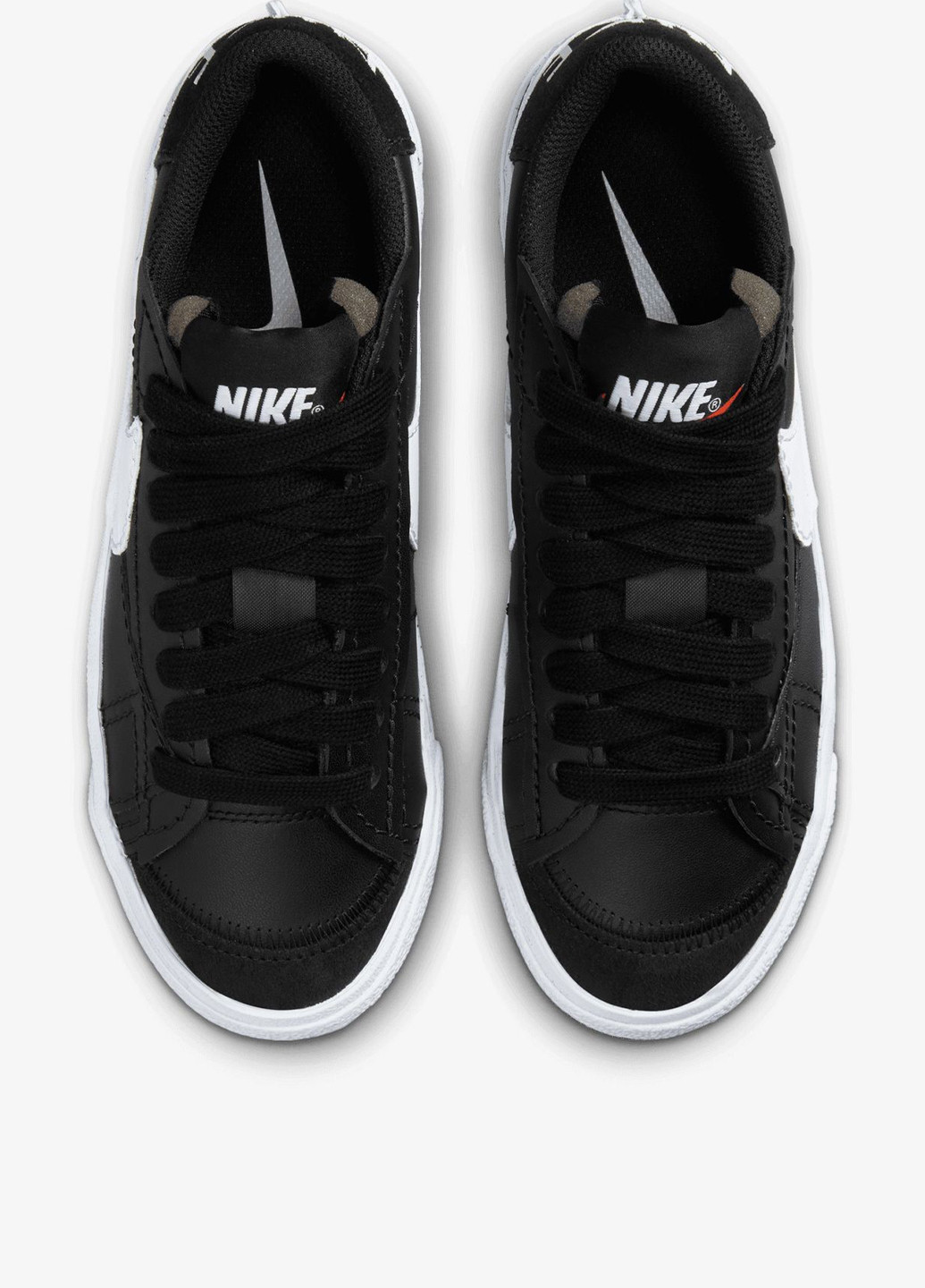 Кроссовки Nike BLAZER LOW 77 JUMBO чёрные всесезоны (294755785)