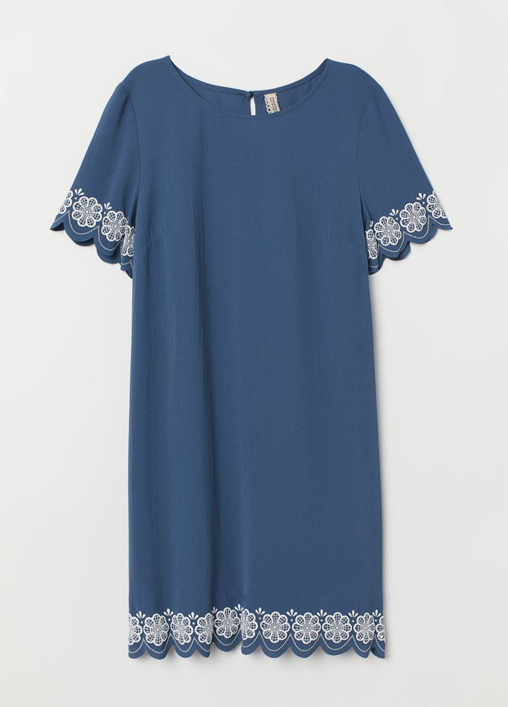 Темно-синя кежуал плаття, сукня H&M з квітковим принтом