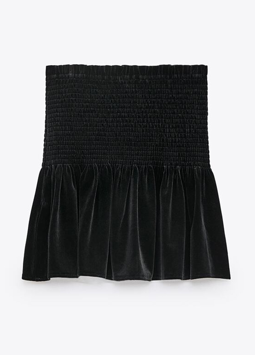 Черная кэжуал однотонная юбка Zara годе