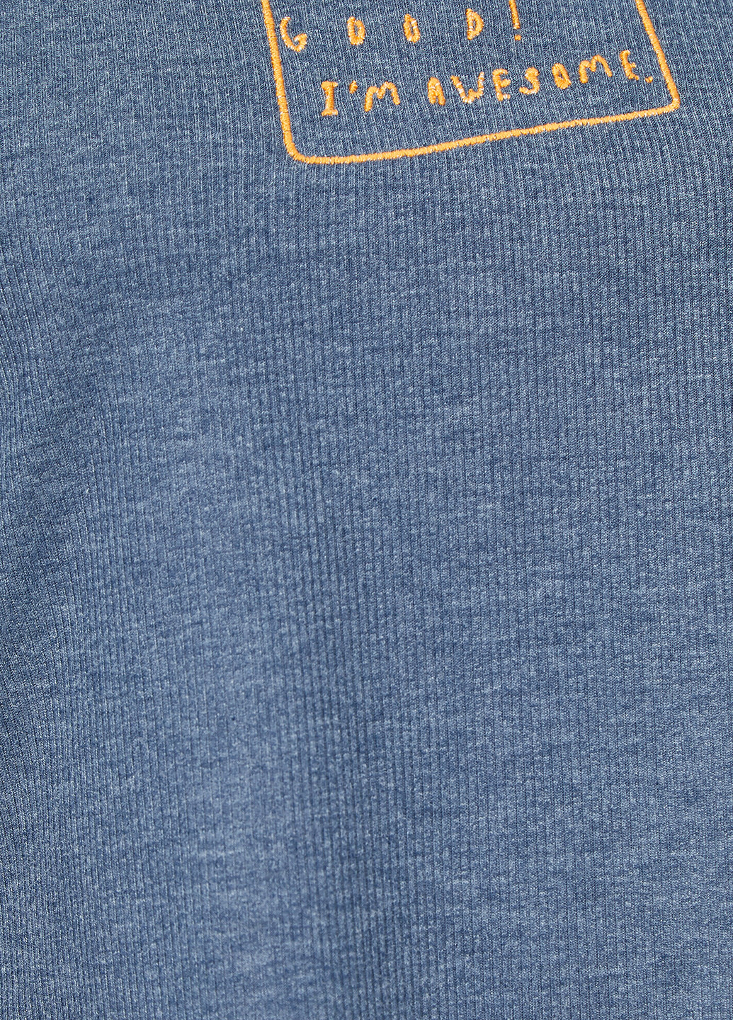 Серо-голубая летняя футболка KOTON