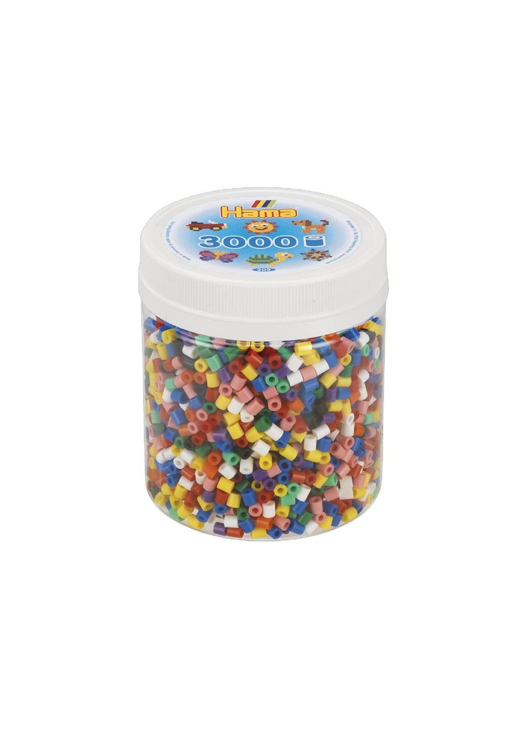 Набор для творчества цветных бусин 3000 шт, 10 цв. термомозаика (209-00) Hama (254076871)