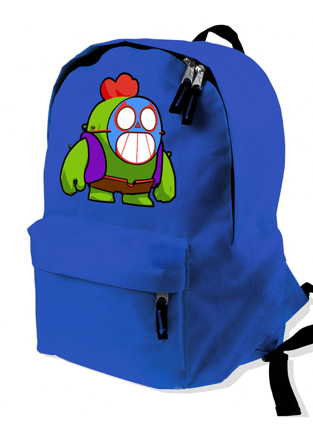 Детский рюкзак Спайк Бравл Старс значок Ель Прімо (Spike Brawl Stars with Pin El Primo) (9263-2600) MobiPrint (217075161)