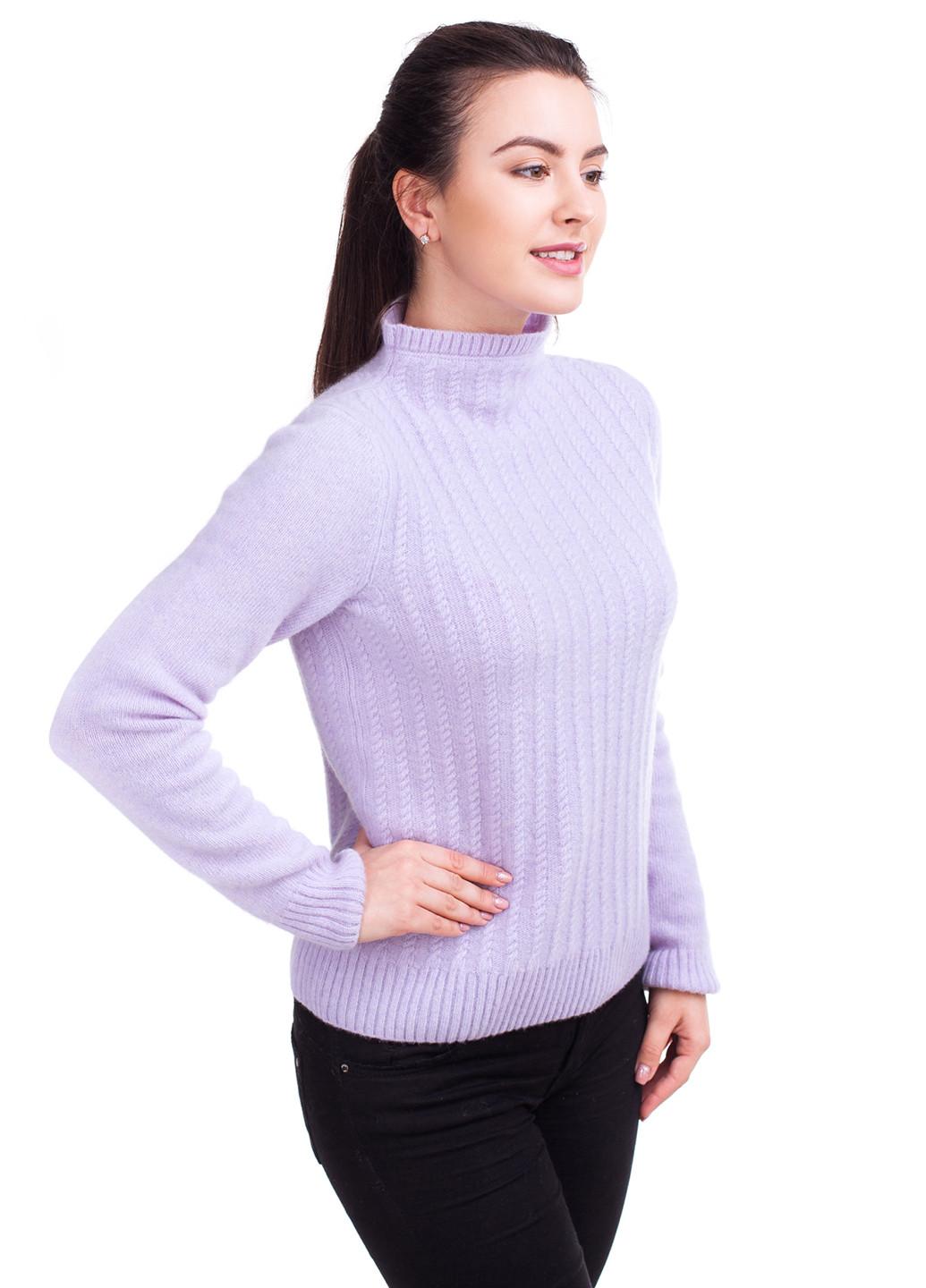 Сиреневый демисезонный свитер Viviami
