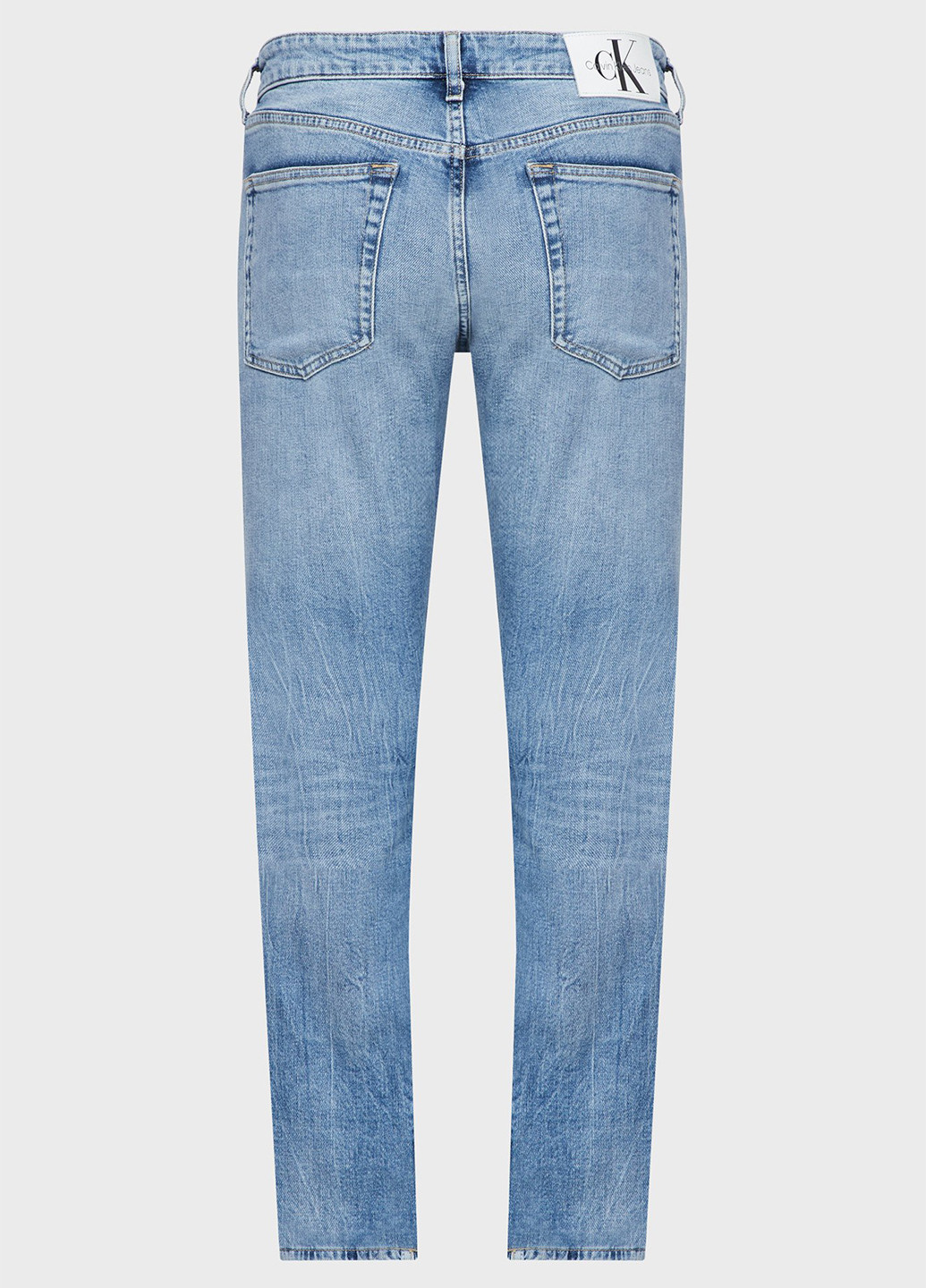 Голубые демисезонные прямые джинсы Calvin Klein Jeans