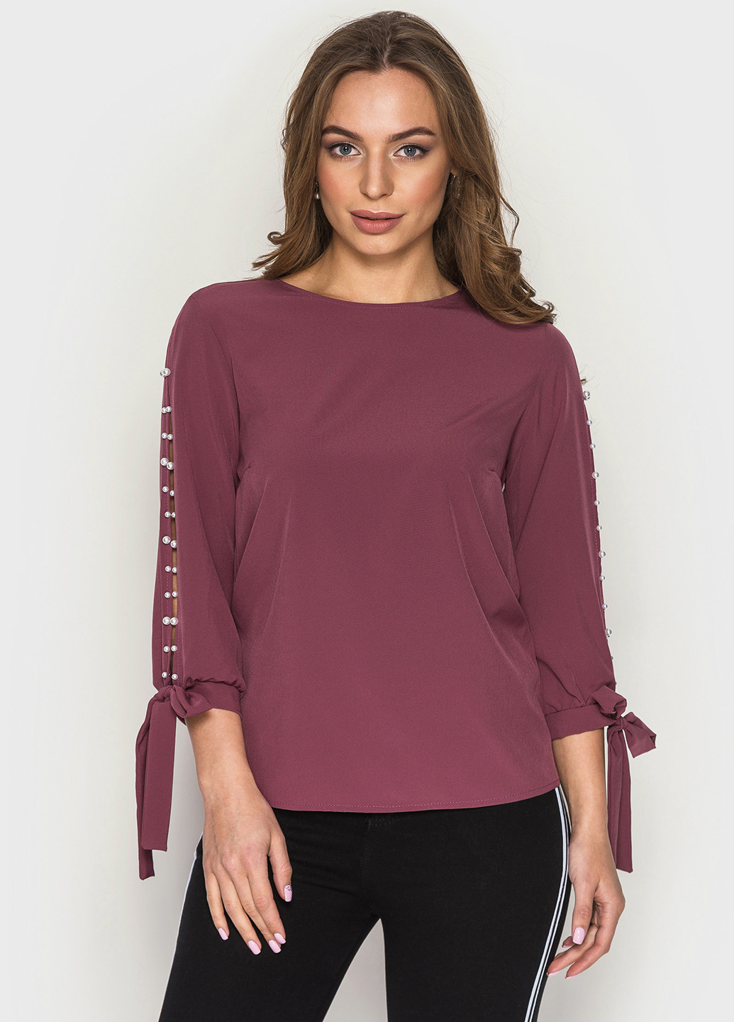 Фиолетовая демисезонная блуза Larionoff
