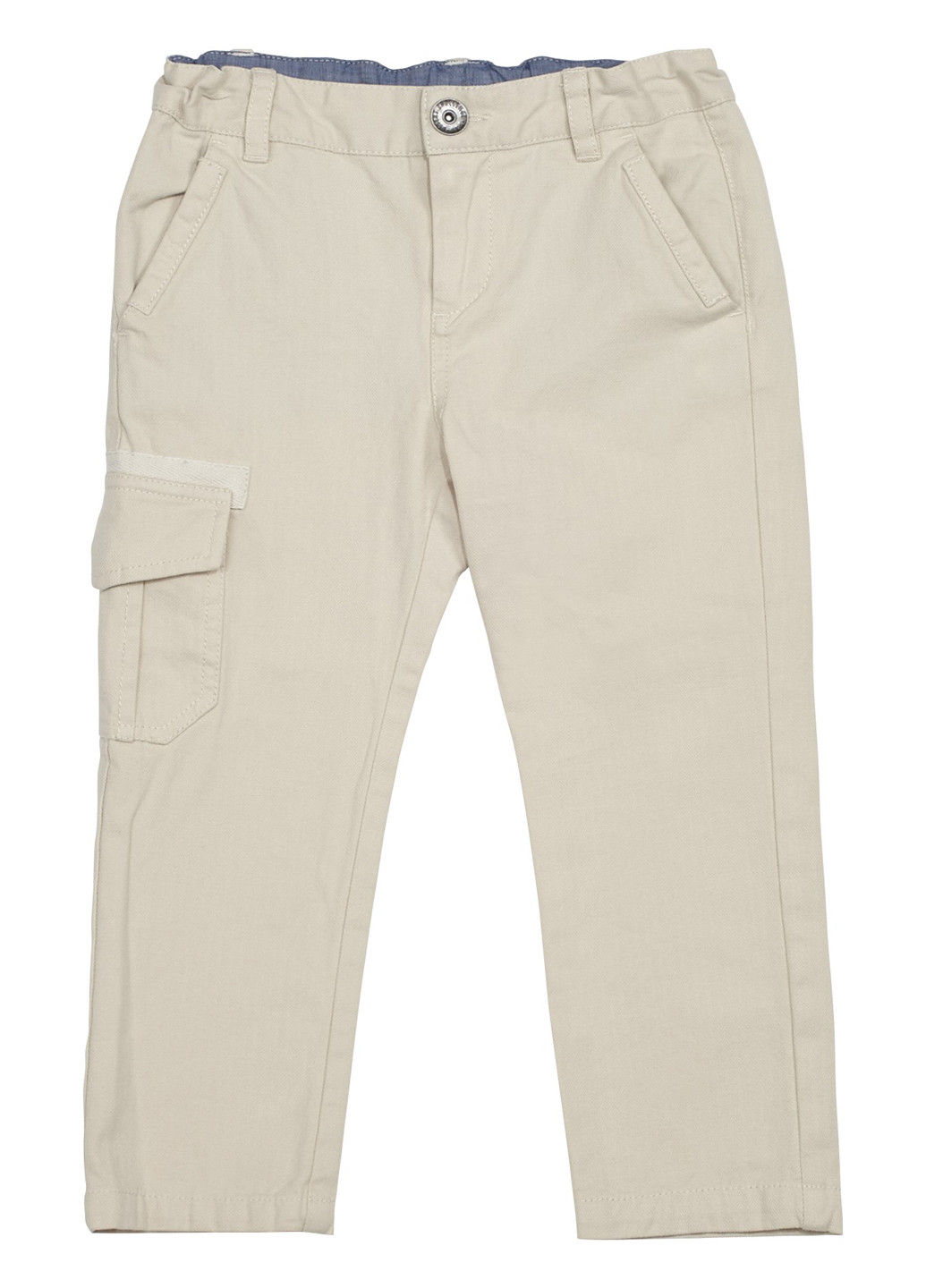 Светло-бежевые кэжуал демисезонные брюки карго Chicco