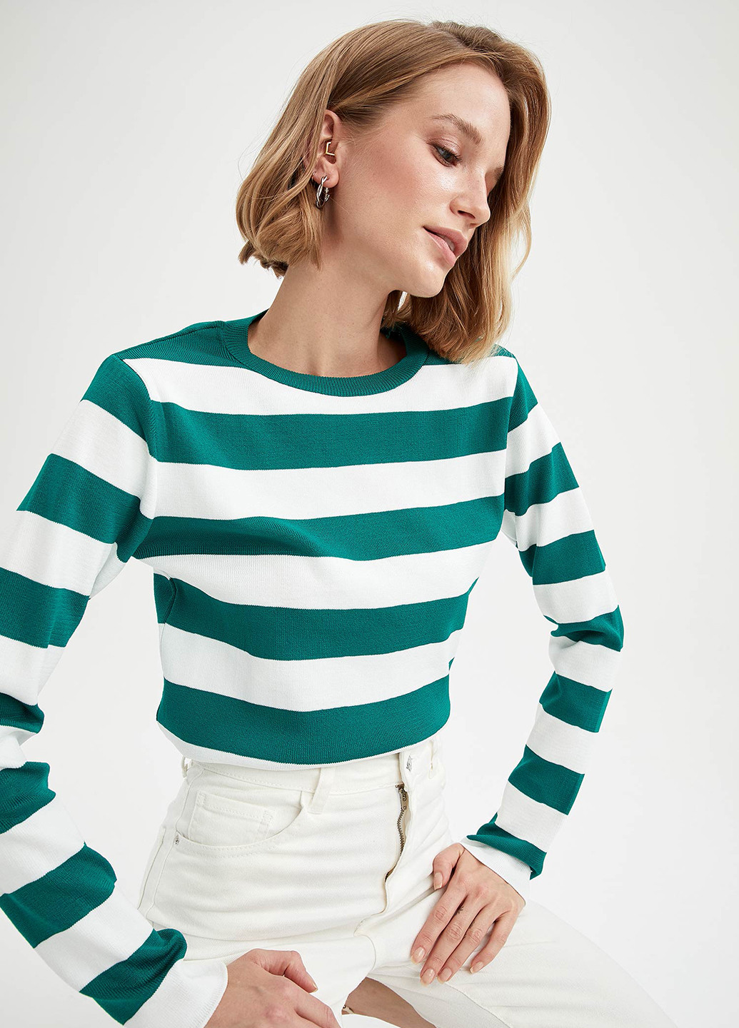 Зелений демісезонний джемпер джемпер DeFacto