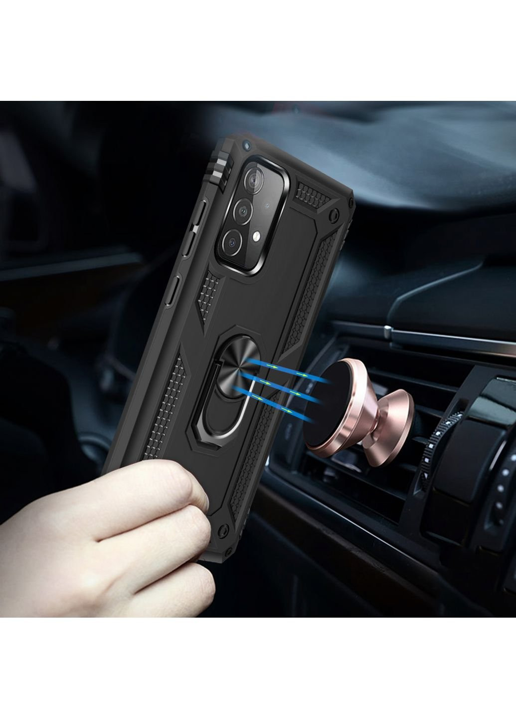 Чохол для мобільного телефону Military Samsung Galaxy A52 SM-A525 Black (706060) BeCover (252570446)