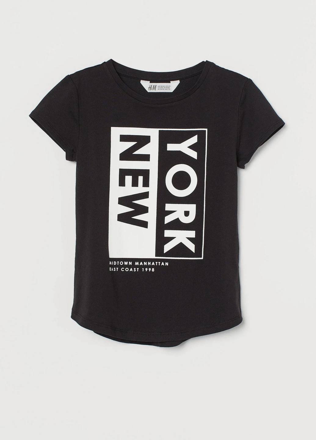 Чорна літня футболка H&M