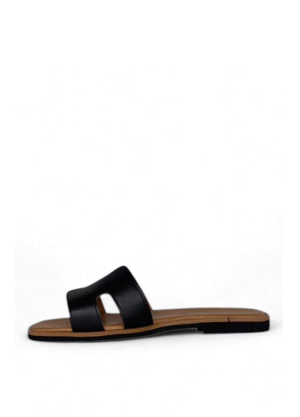 Черные шлепанцы Anna Lucci без застежки