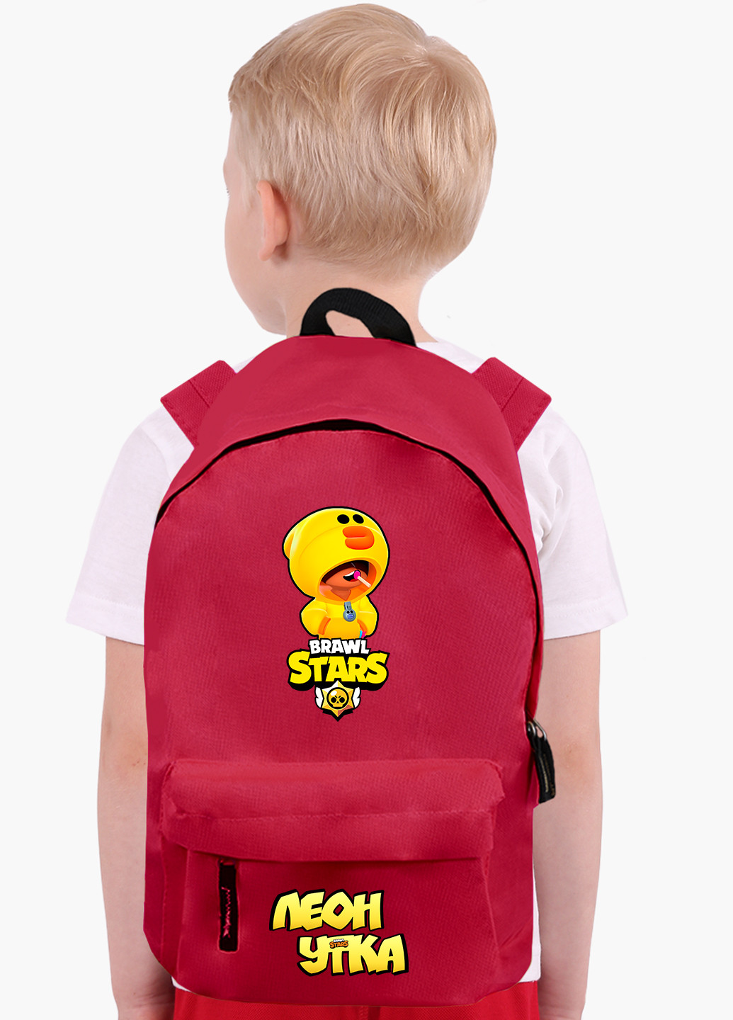 Детский рюкзак Леон Утка Салли Леон Цыпленок Салли Бравл Старс (Leon Sally Brawl Stars) (9263-1020) MobiPrint (217366032)