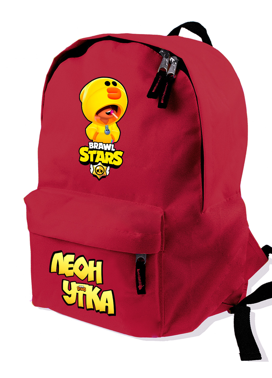 Детский рюкзак Леон Утка Салли Леон Цыпленок Салли Бравл Старс (Leon Sally Brawl Stars) (9263-1020) MobiPrint (217366032)