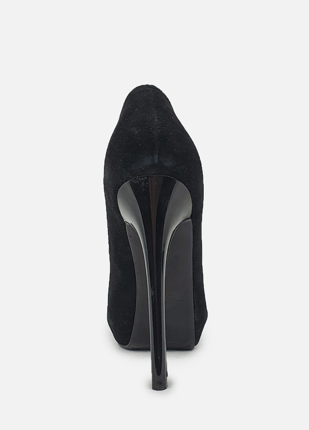 Черные замшевые туфли женские на высоком каблуке Basconi