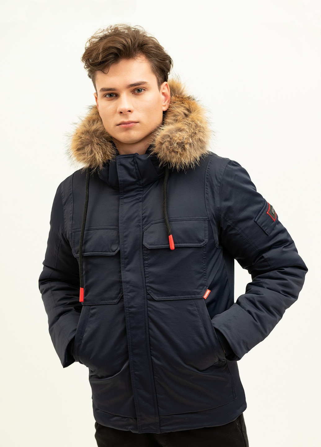 Темно-синяя зимняя куртка Remain