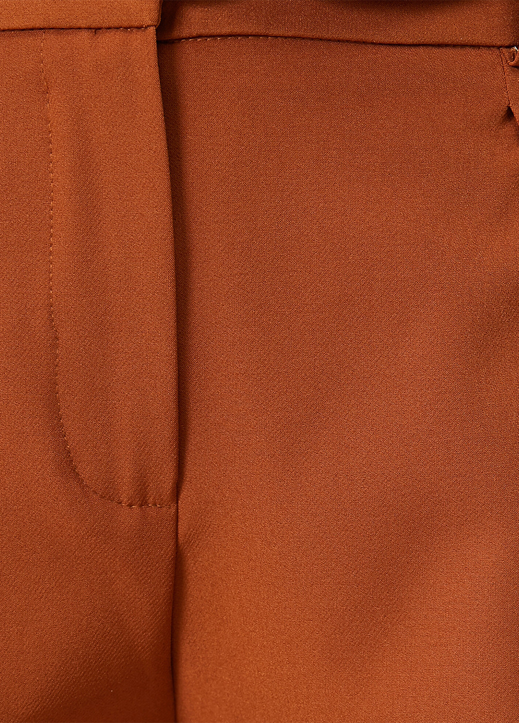 Терракотовые кэжуал демисезонные зауженные, укороченные брюки KOTON