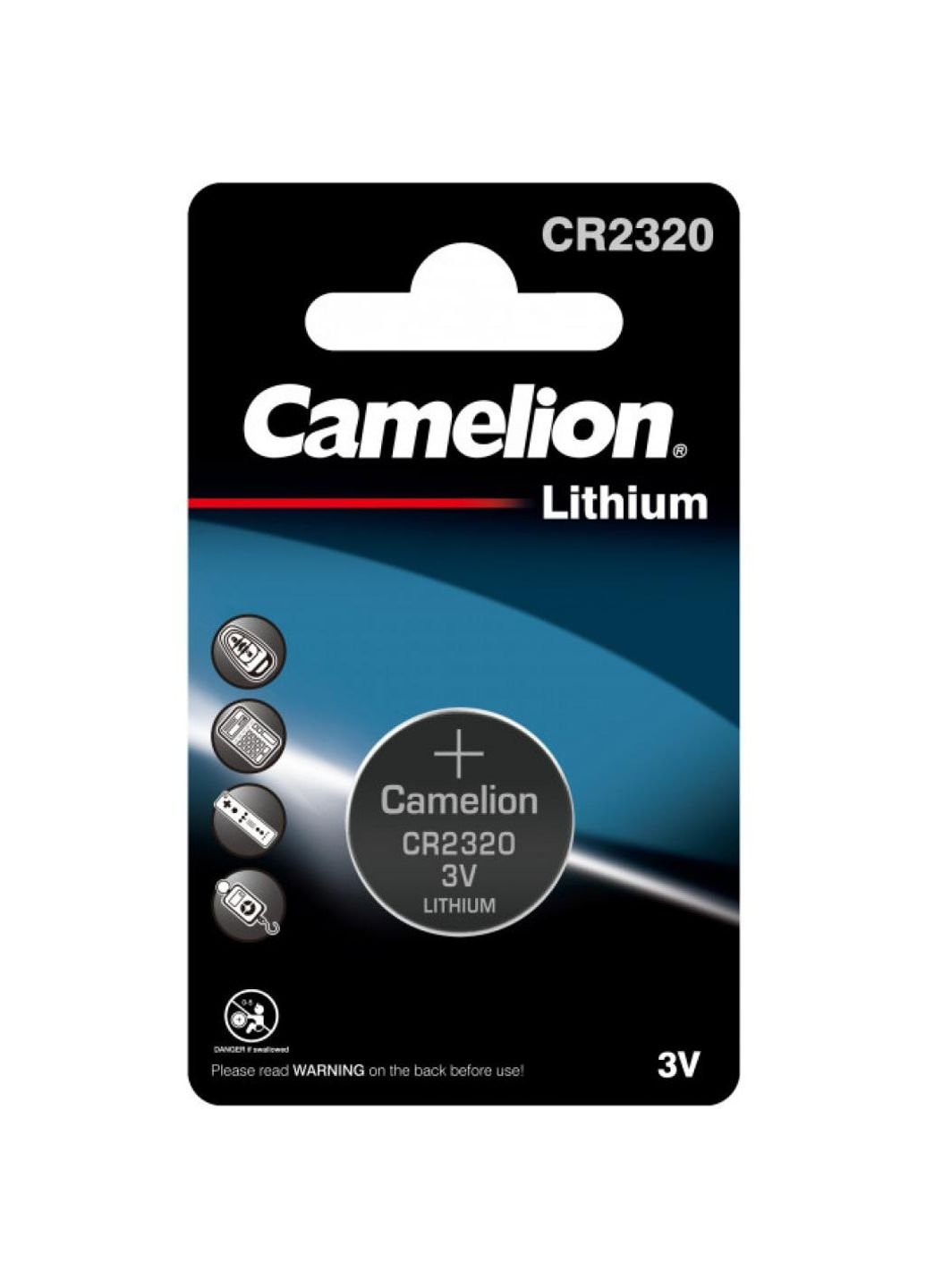 Батарейка CR 2320 Lithium * 1 (CR2320-BP1) Camelion (251412203)