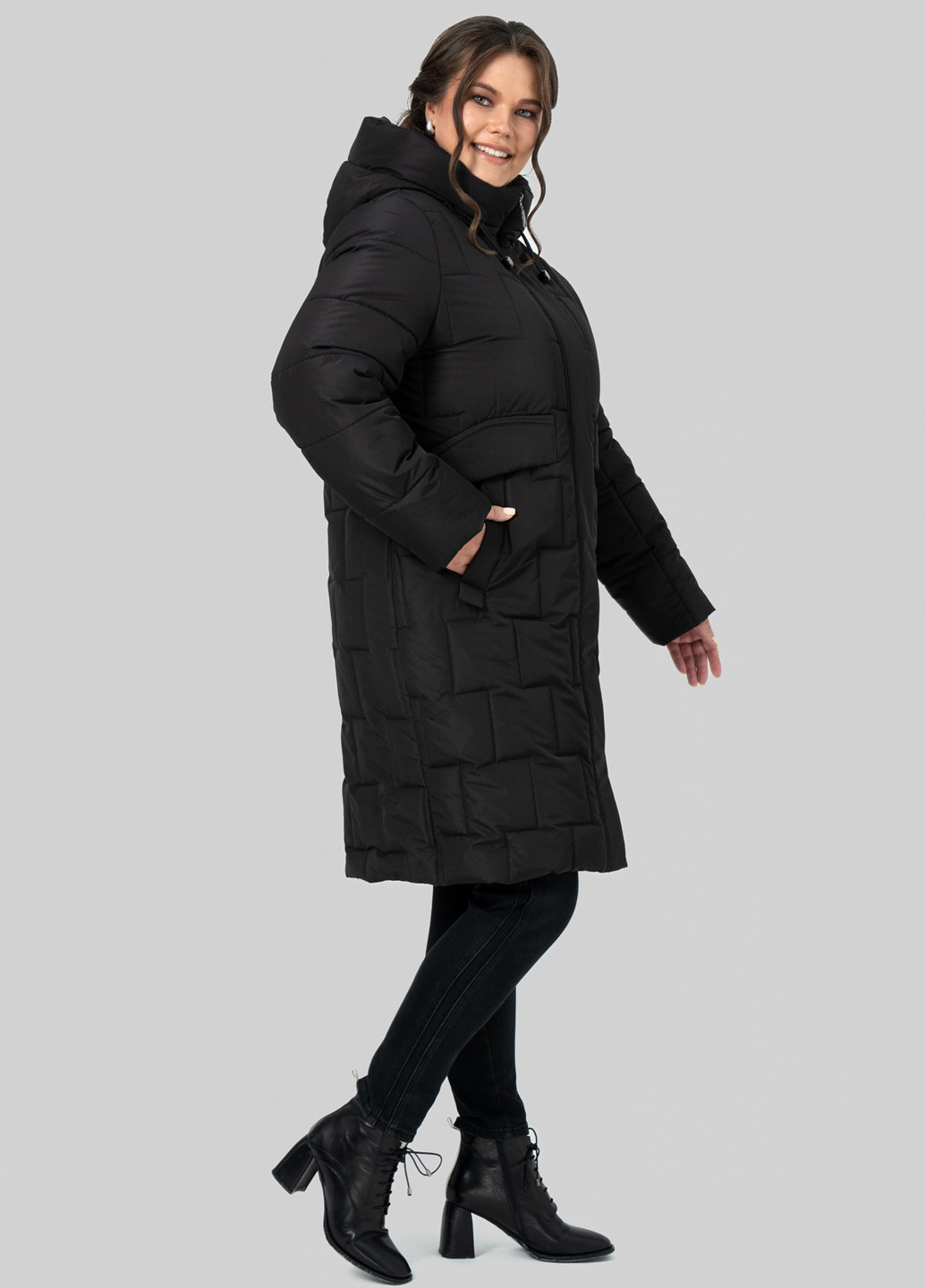 Черная зимняя куртка A'll Posa