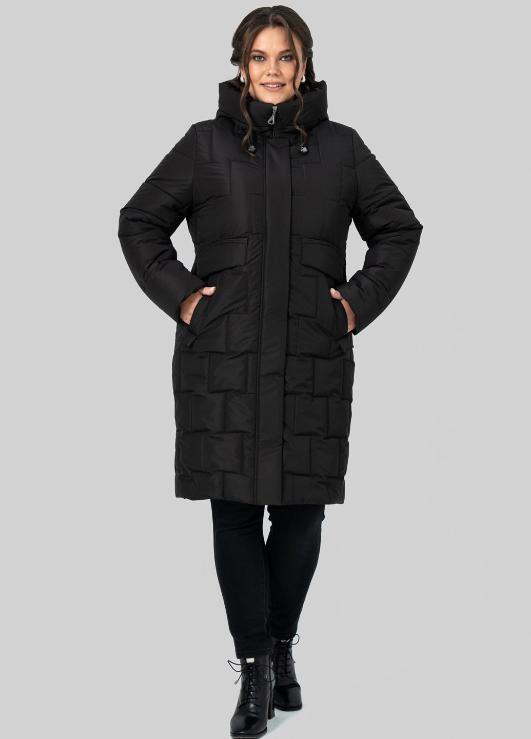 Черная зимняя куртка A'll Posa