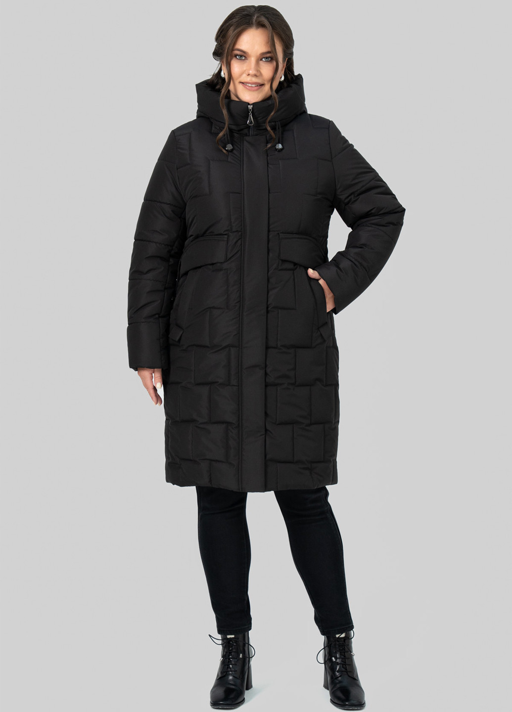 Черная зимняя куртка A'll Posa