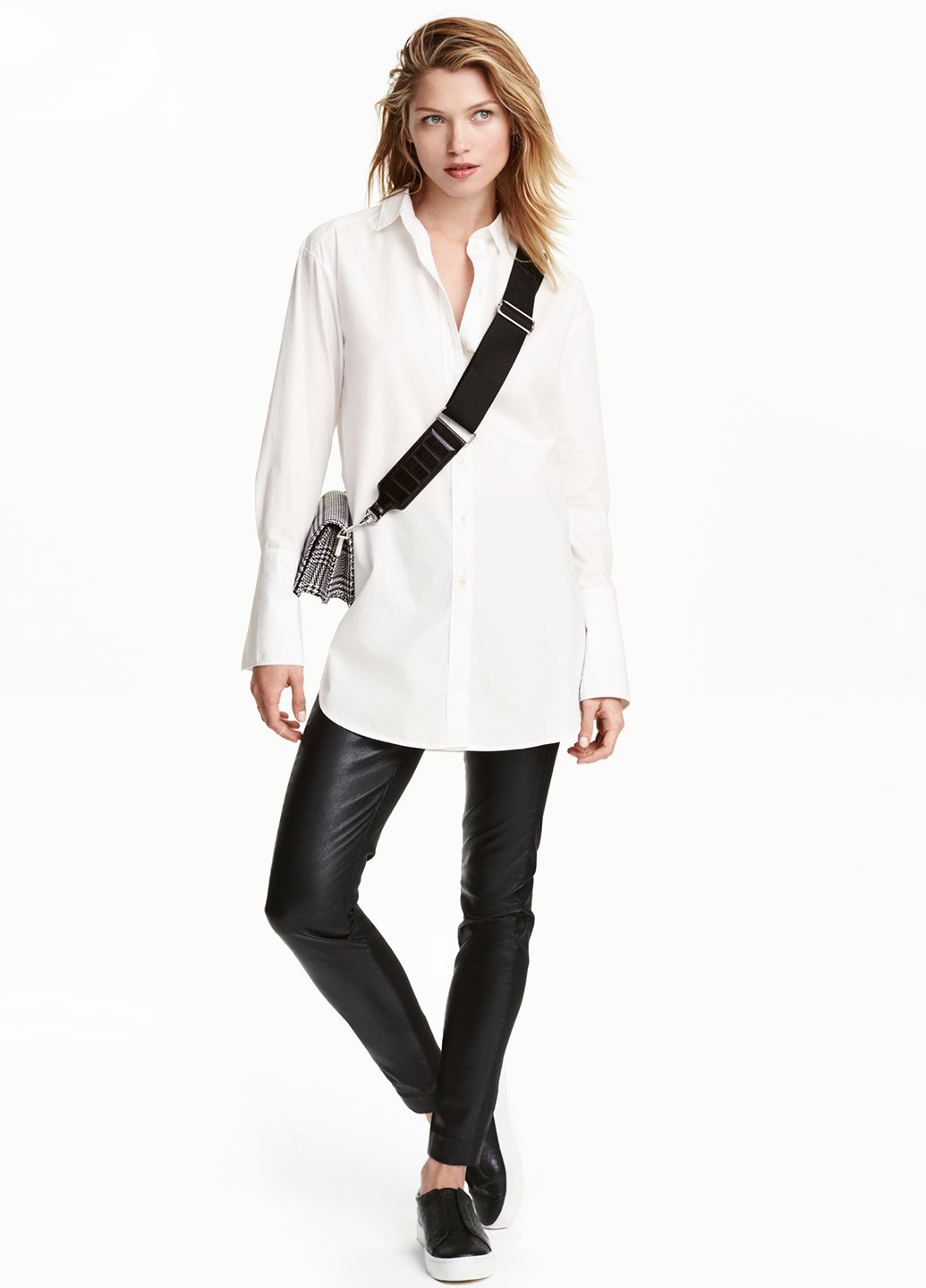 Черные демисезонные леггинсы H&M