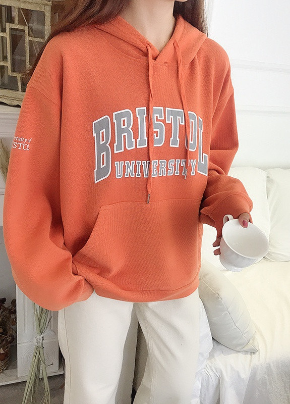 Худи женское Bristol, оранжевый Berni Fashion 56584 (231479782)
