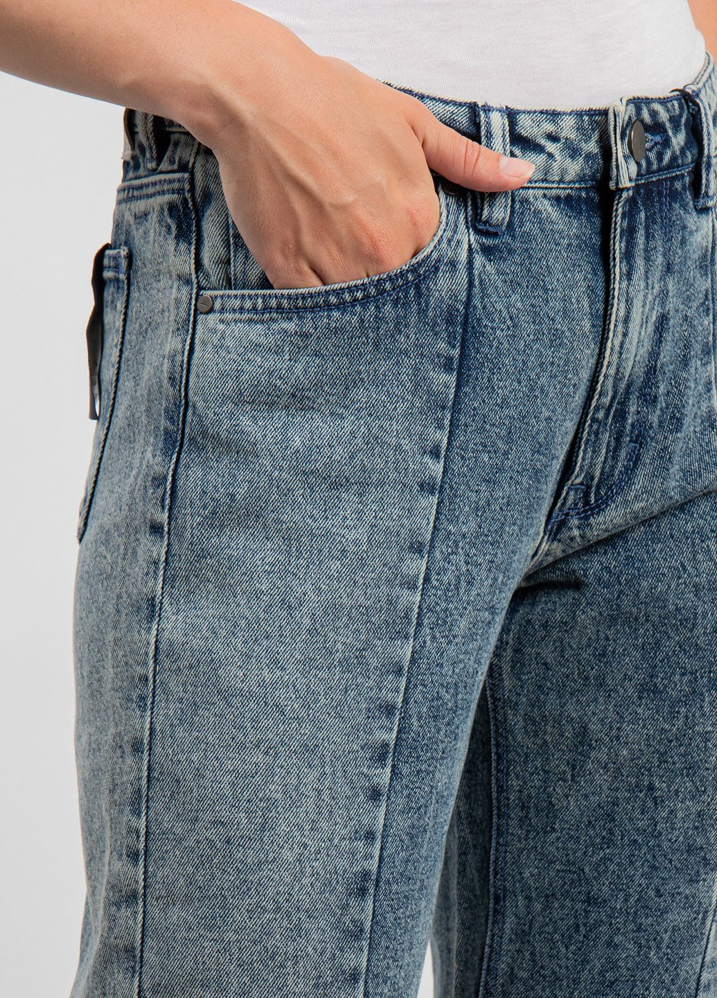 Синие укороченные джинсы Waven - (242106801)
