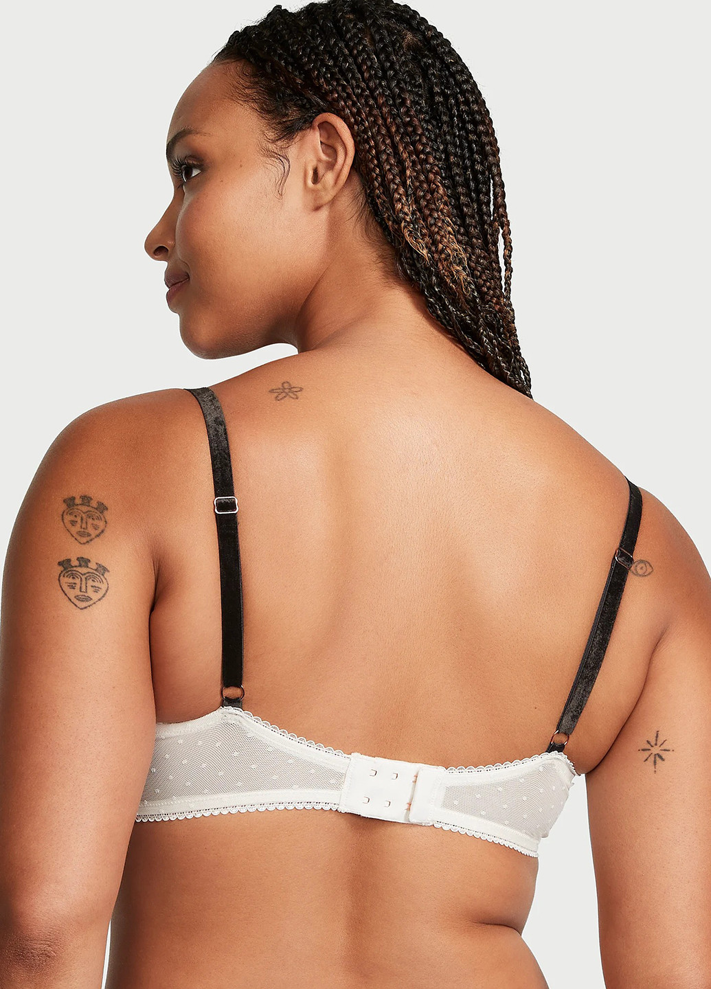 Молочний демісезонний комплект (бюстгальтер, трусики) Victoria's Secret