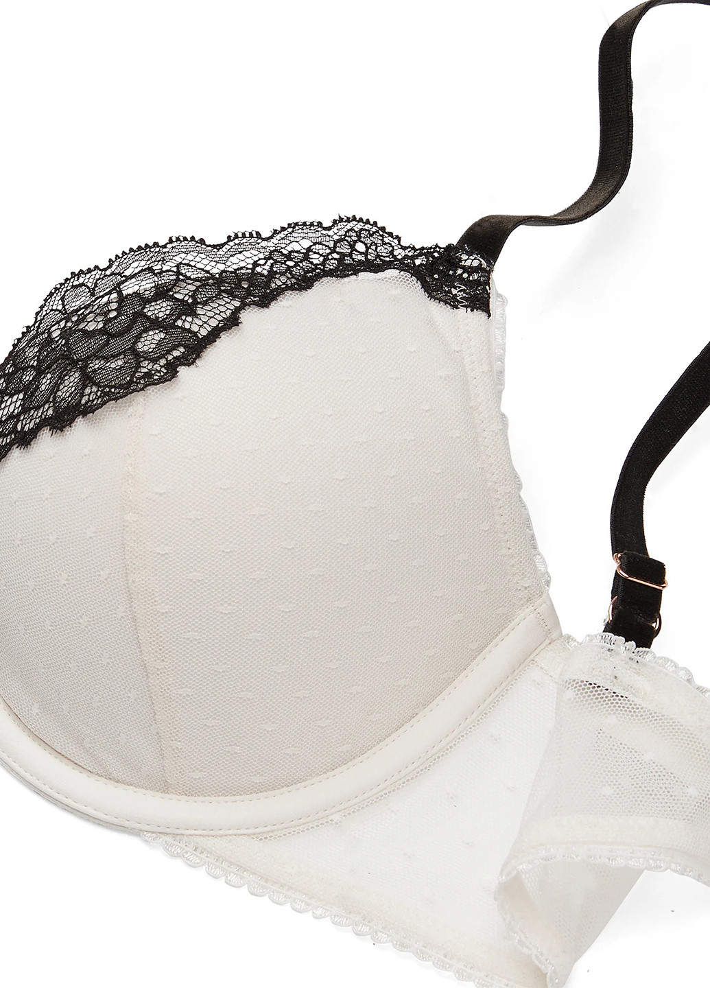 Молочний демісезонний комплект (бюстгальтер, трусики) Victoria's Secret