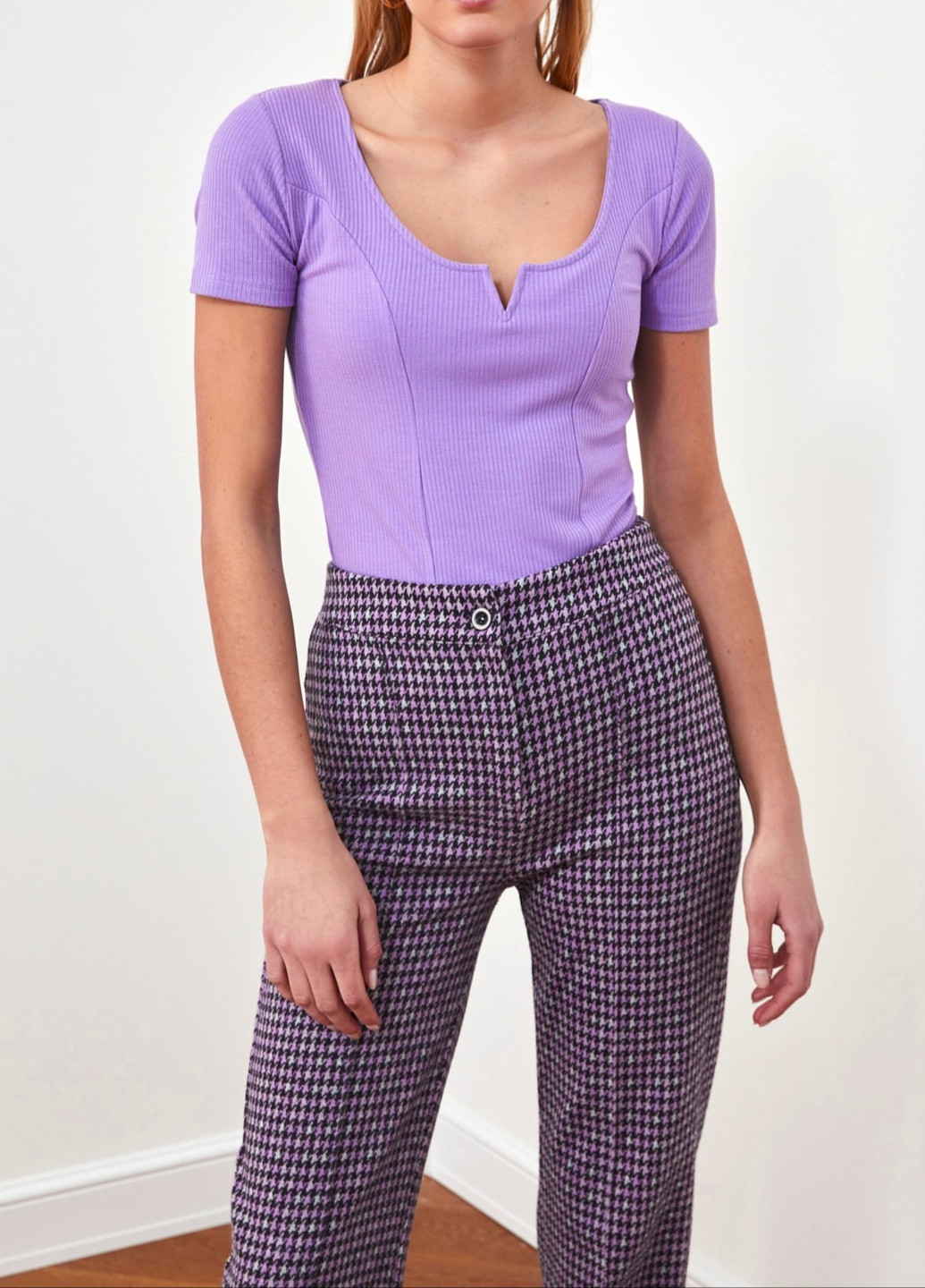 Лілова блуза AMORI