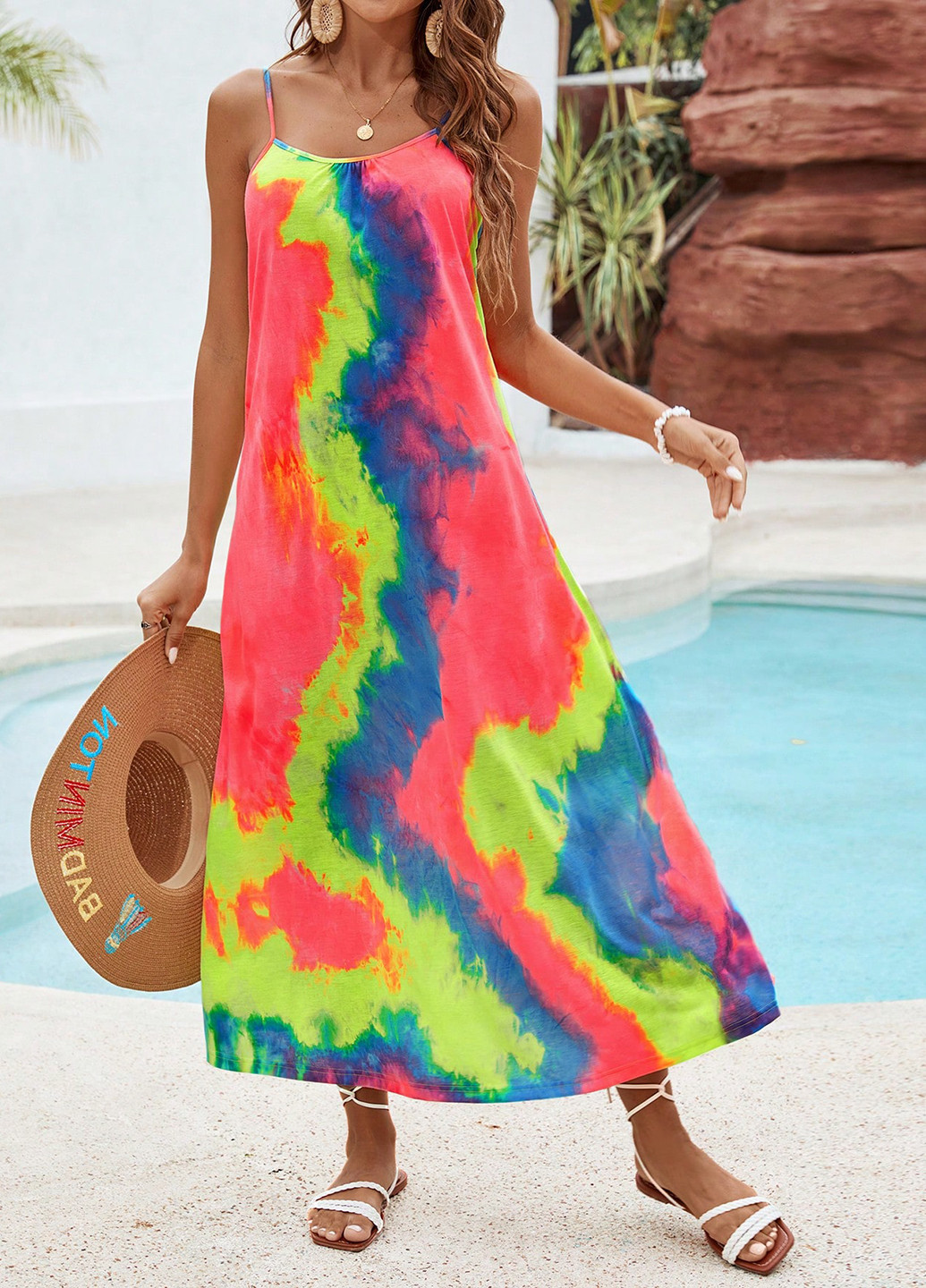 Комбінована кежуал сукня оверсайз SHEIN з градієнтом