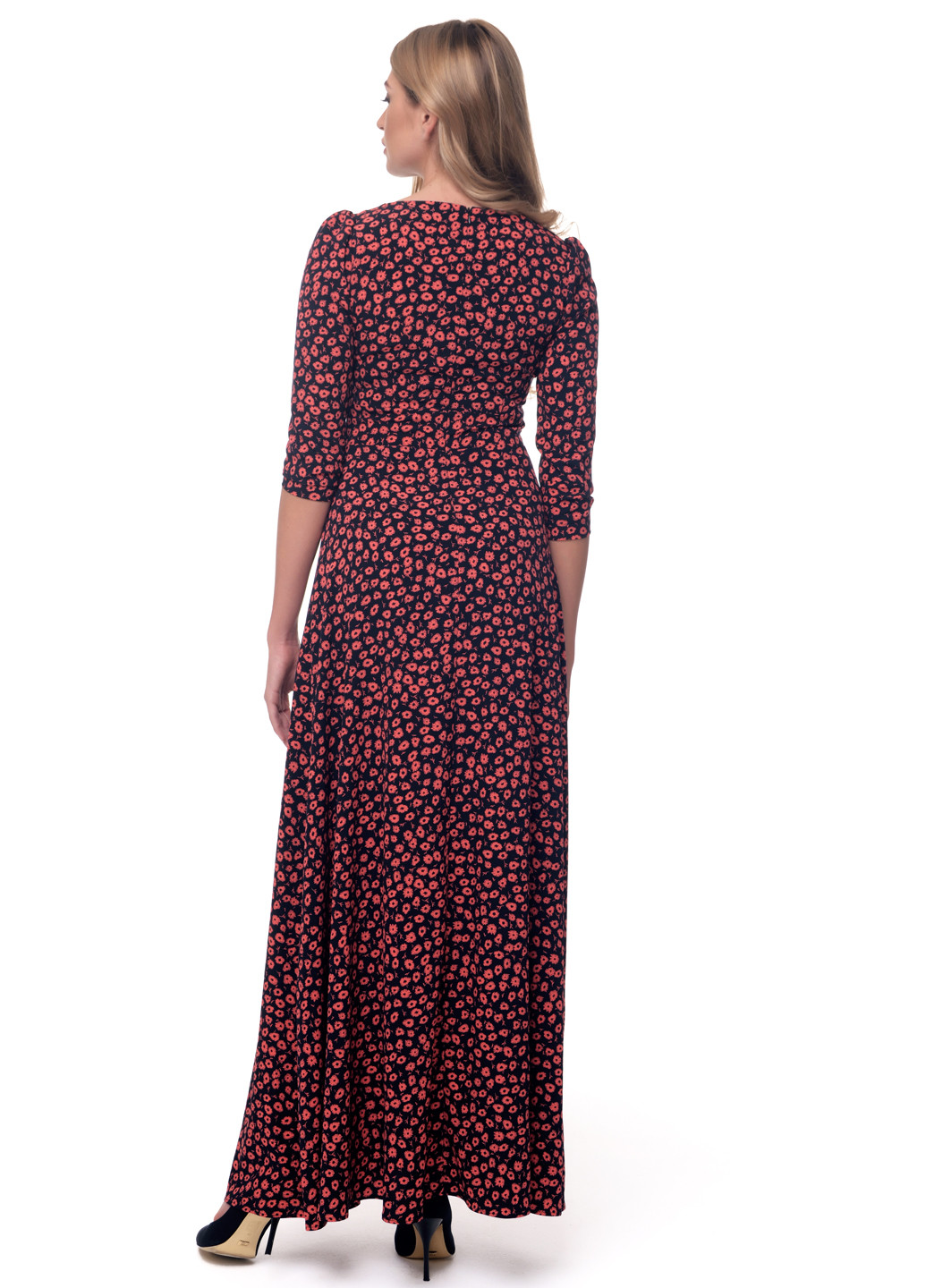 Темно-червона кежуал сукня Arefeva з квітковим принтом