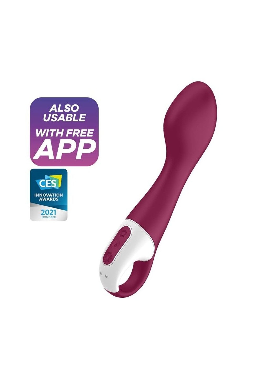 Смарт вібратор точки G Hot Spot з функцією підігріву Satisfyer (254734257)