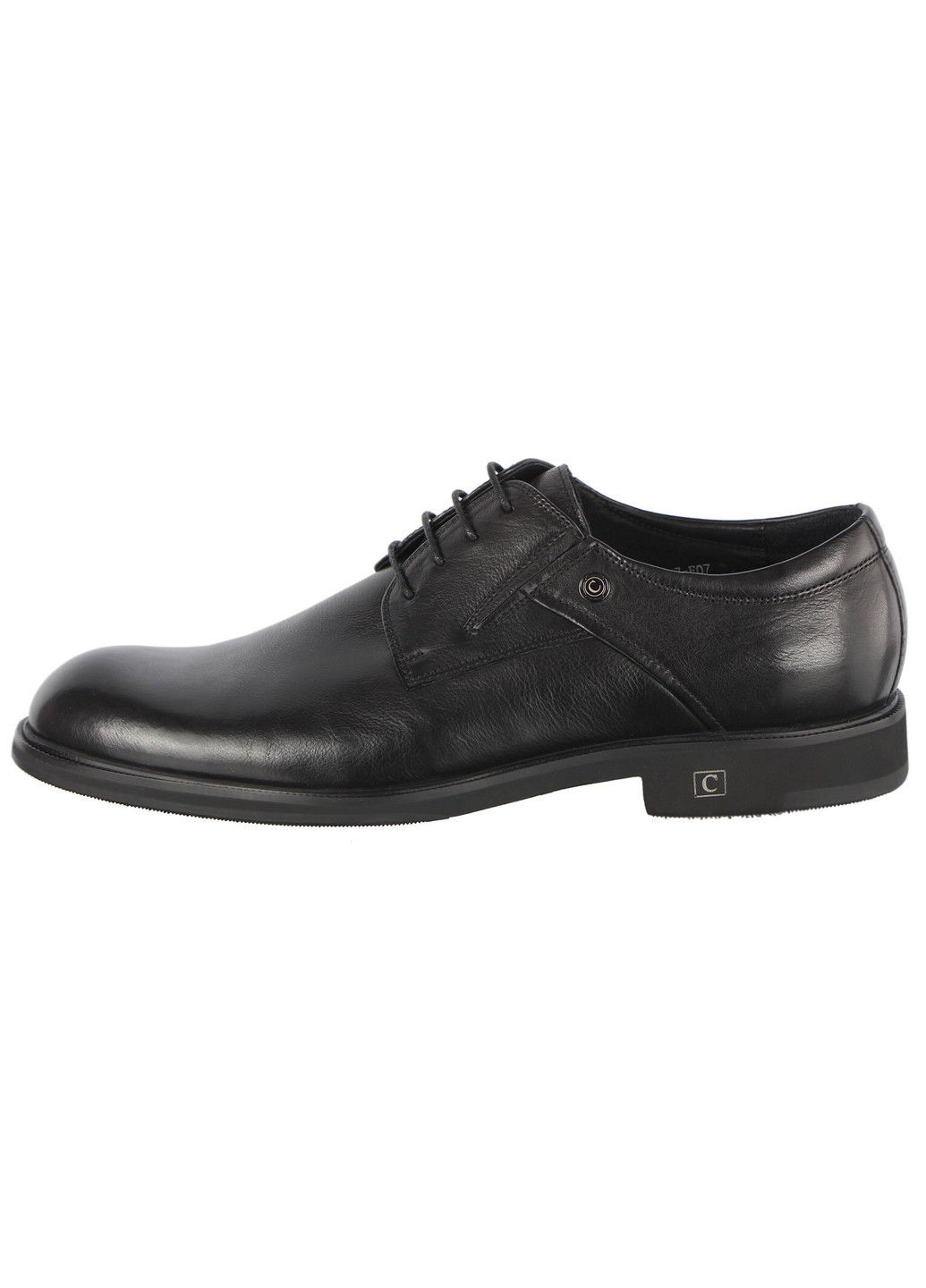 Черные мужские классические туфли 196339 Cosottinni на шнурках