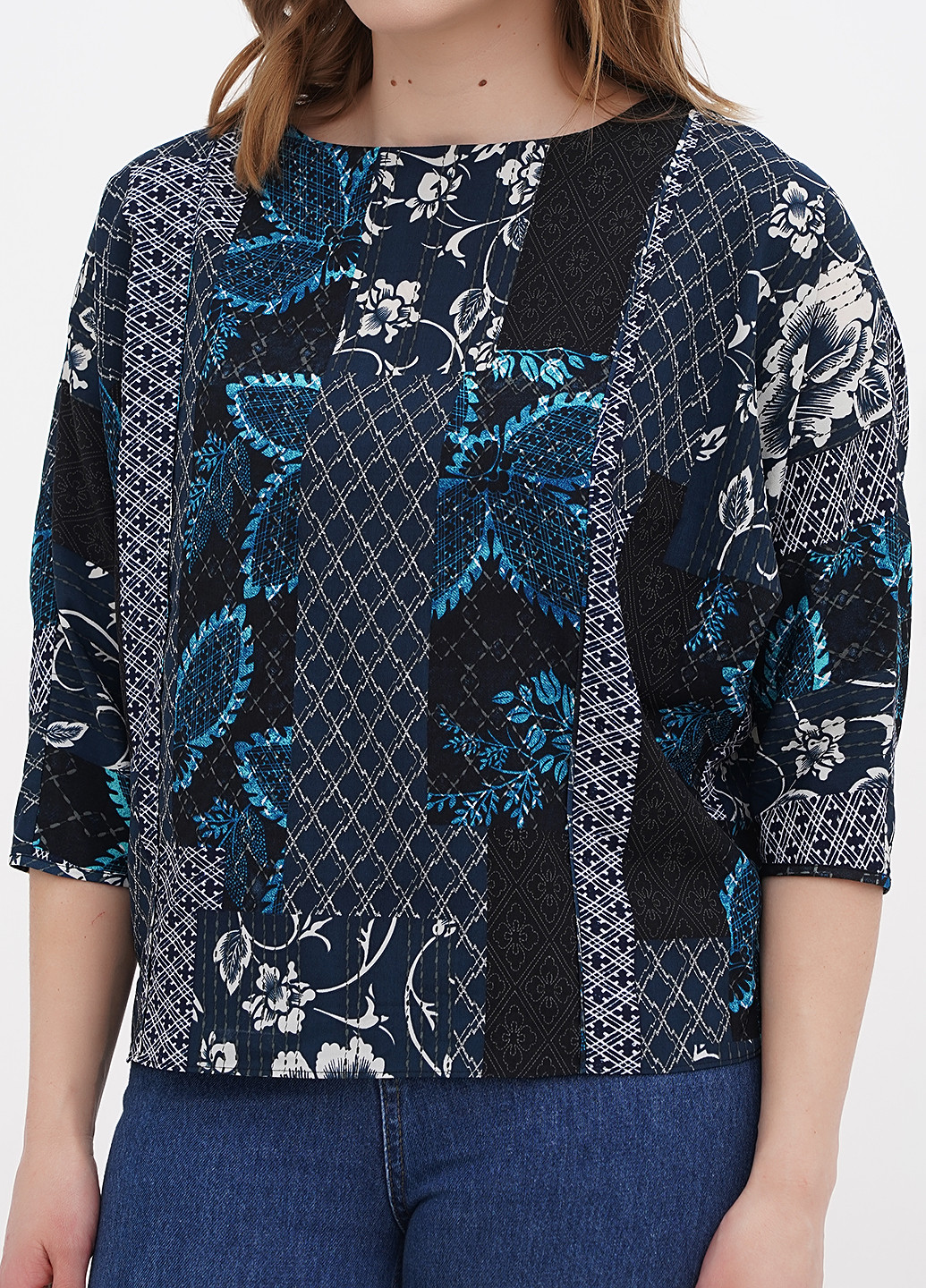 Темно-синяя демисезонная блуза H&M