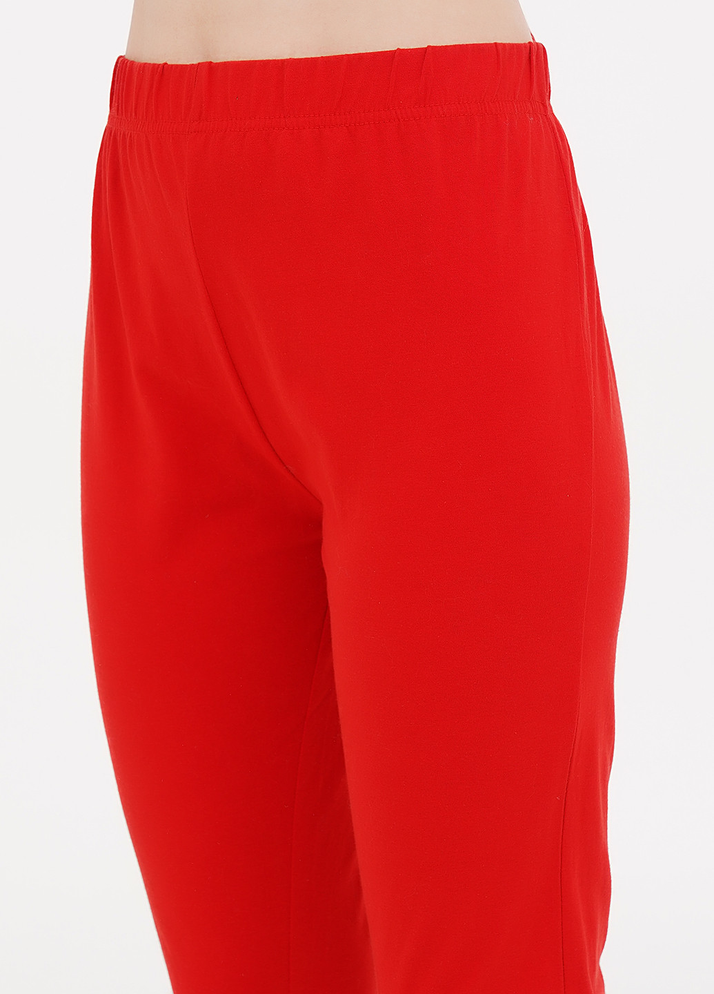 Красная всесезон пижама (лонгслив, брюки) лонгслив + брюки Cleve