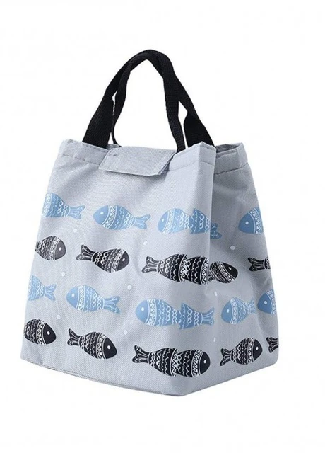 Термосумка (ланч бег) Lunch Bag Fish, світло сірий More (253840416)