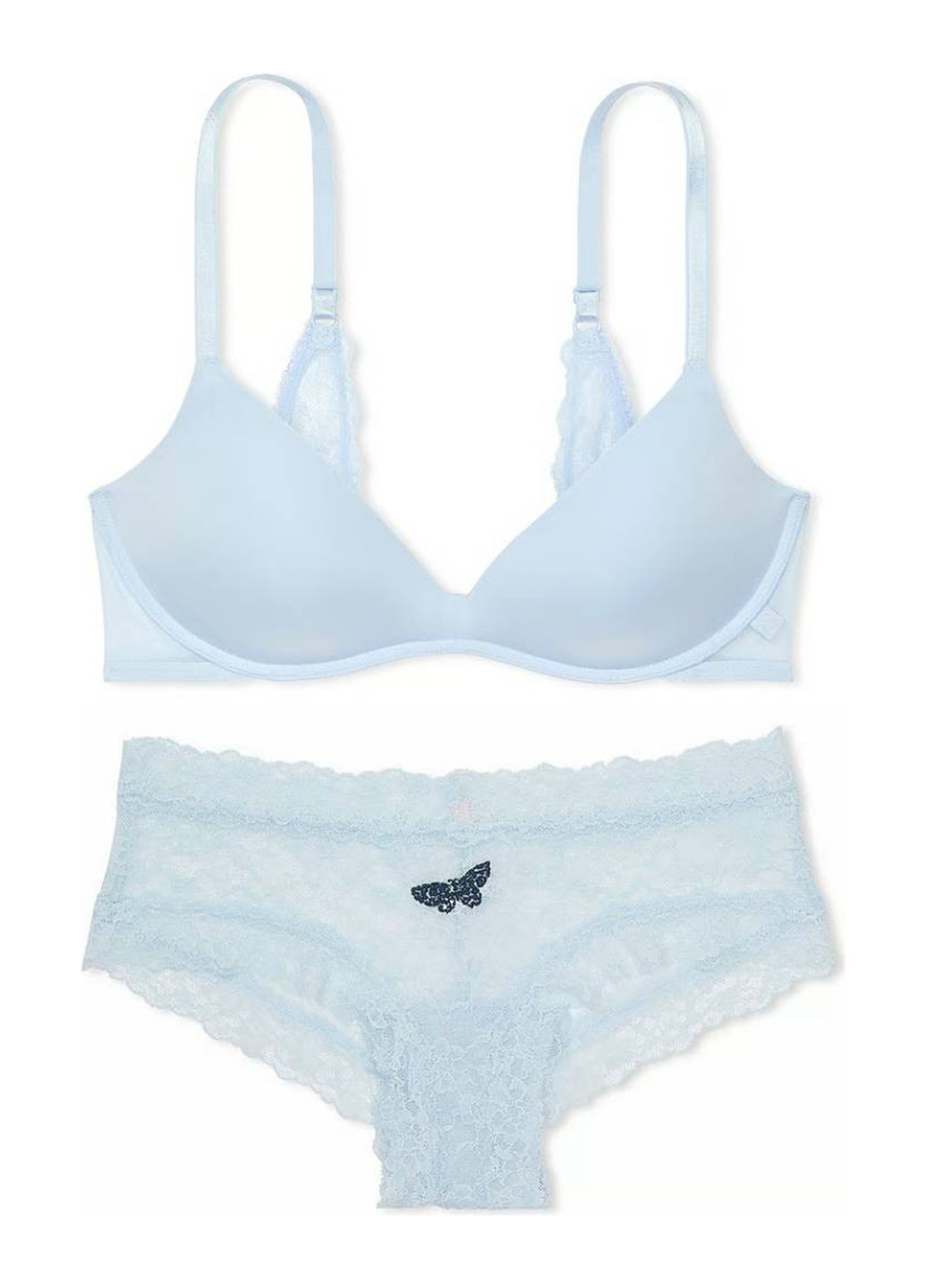 Голубой демисезонный комплект (бюстгальтер, трусики) Victoria's Secret