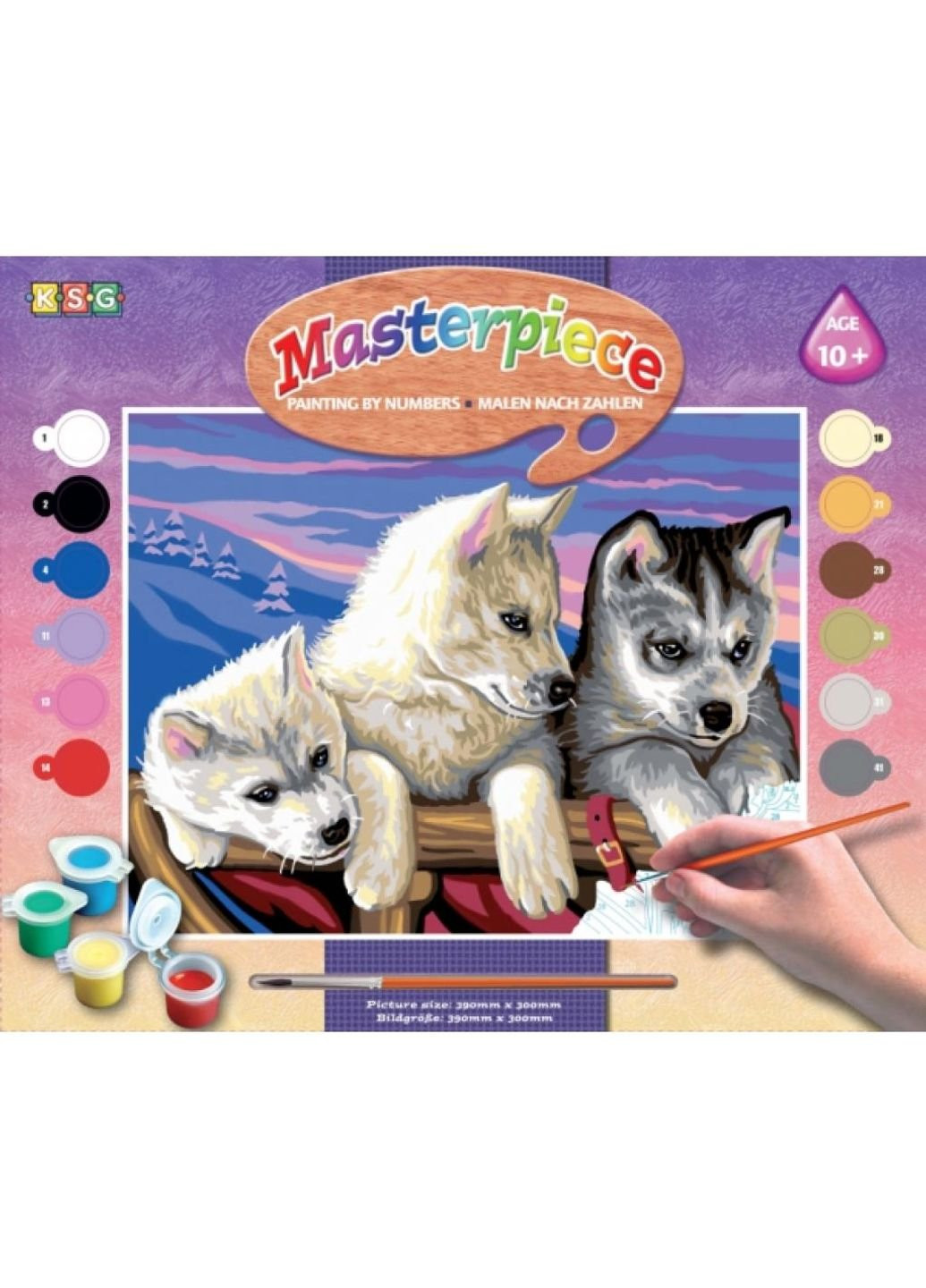 Набір для творчості PAINTING BY NUMBERS SENIOR Huskies (SA1036) Sequin Art (254069938)