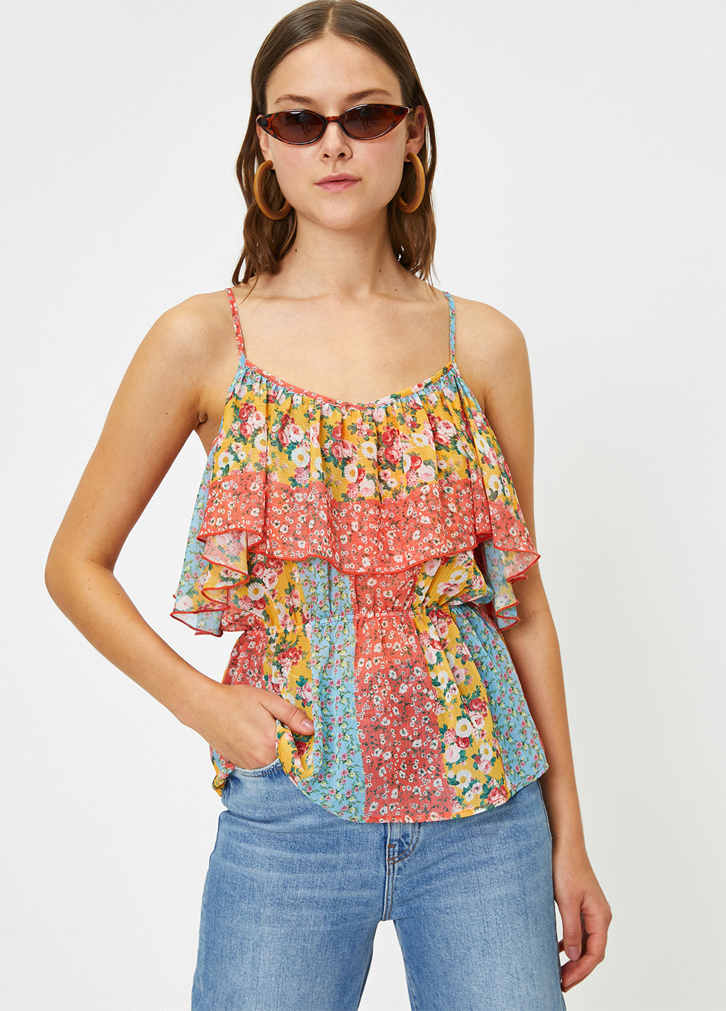 Комбінована блуза KOTON