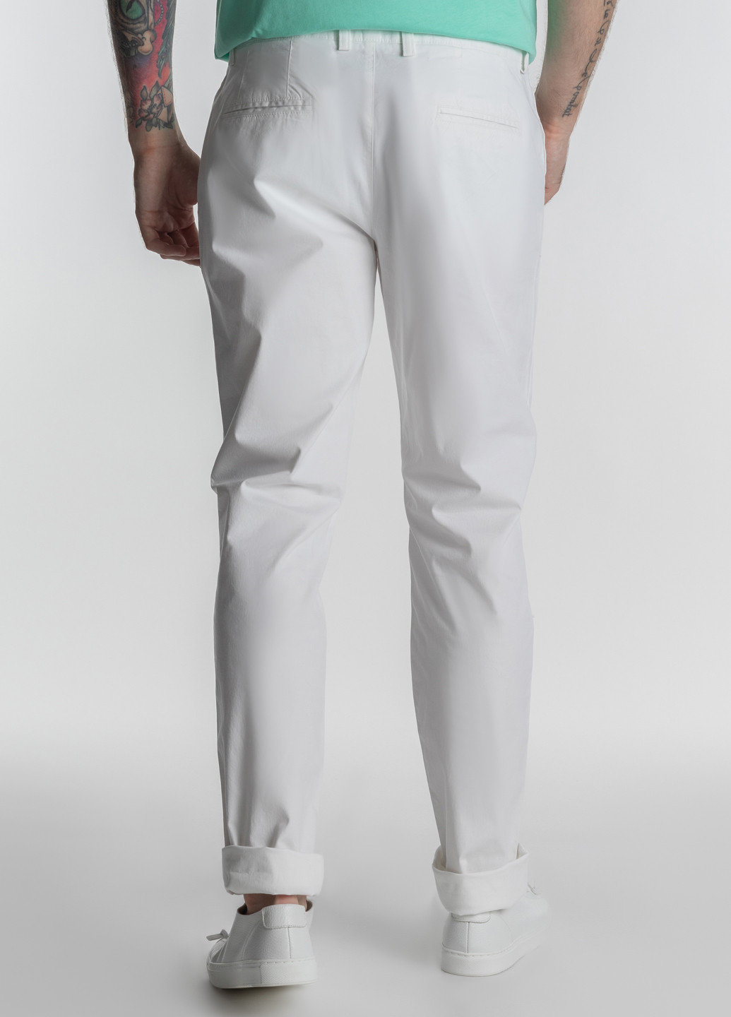Белые демисезонные брюки Arber
