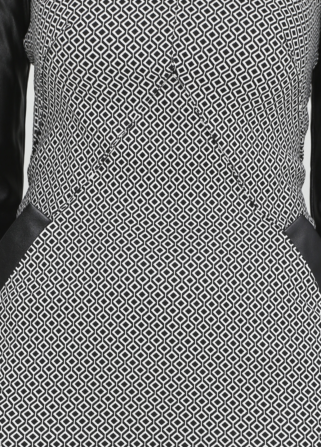 Комбінована кежуал сукня PUBLIC&PRIVATE by Madame Cherie з геометричним візерунком