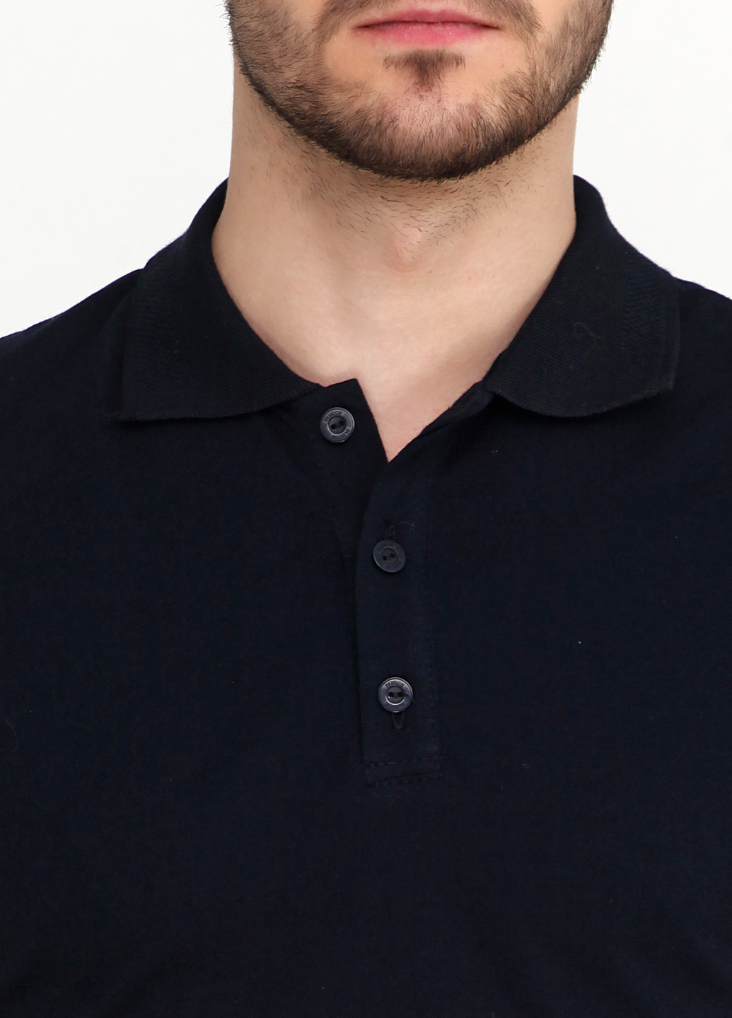 Черная футболка-поло для мужчин EL & LION однотонная