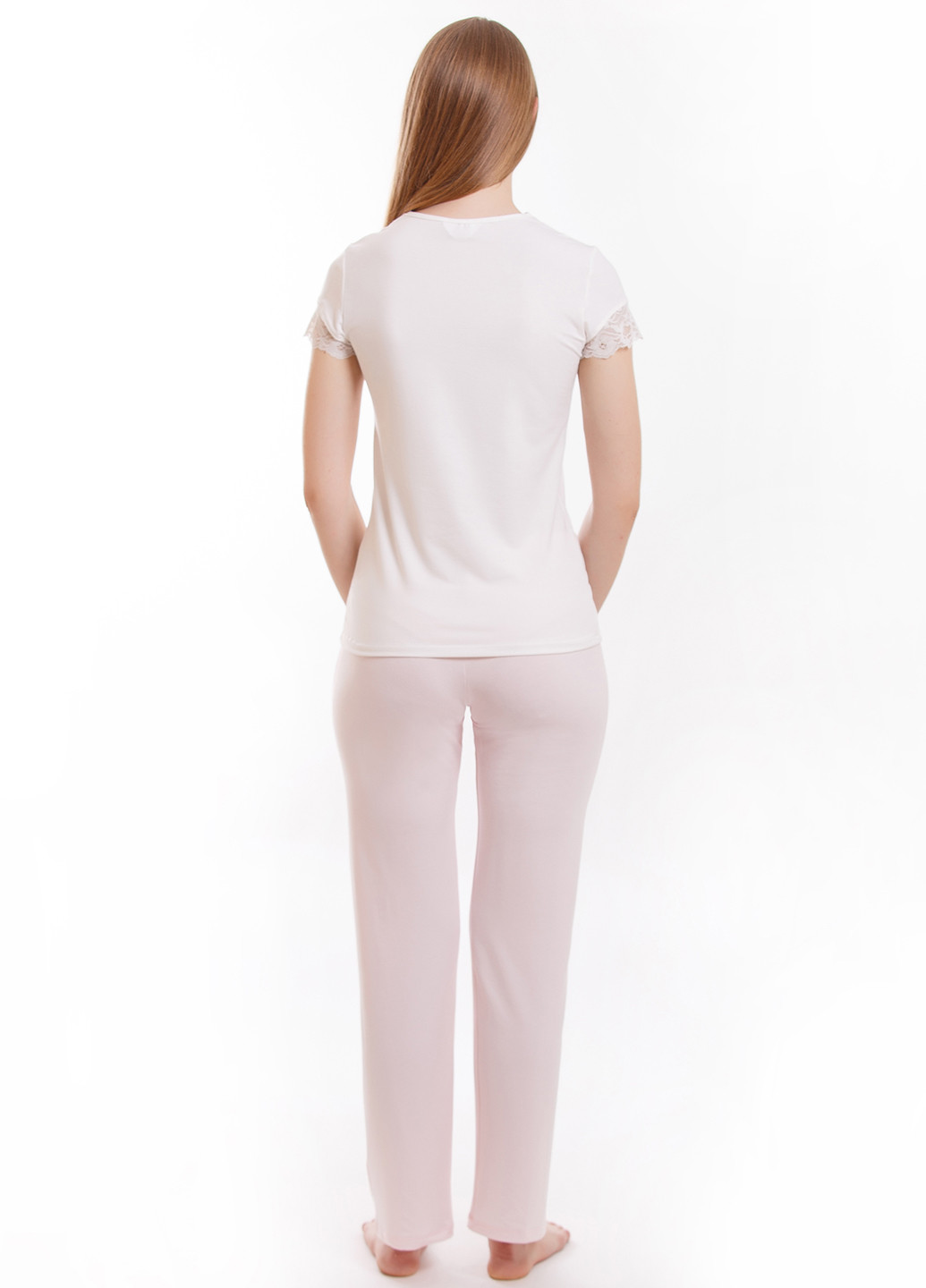 Светло-розовый демисезонный комплект (футболка, брюки) Kosta
