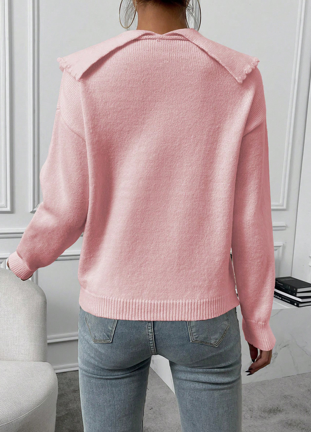 Рожевий демісезонний светр SHEIN