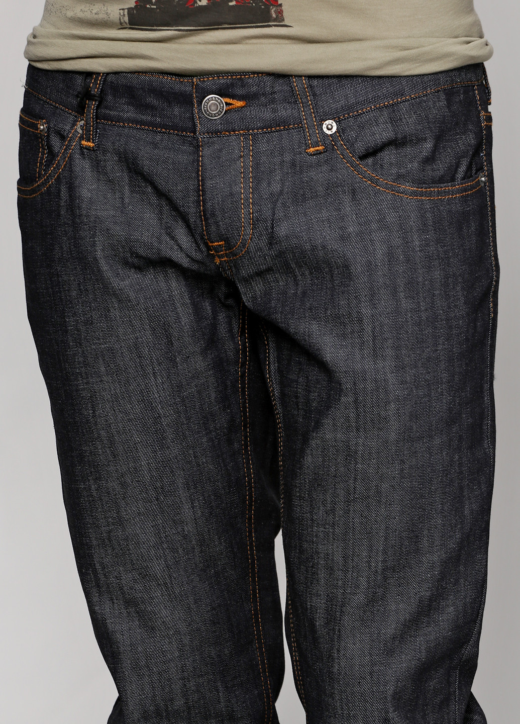 Черные демисезонные прямые джинсы Richmond