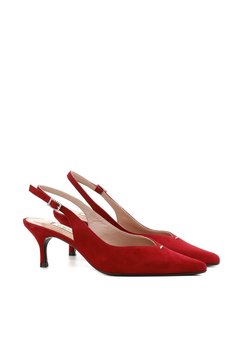 Le'BERDES Туфли слингбеки красный з натуральная замша, украина — лето (360795590)